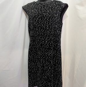 Michael Kors Black and White Speckled Mini Dress